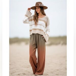 SINCERELY JULES Oversized Striped Knit Sweater